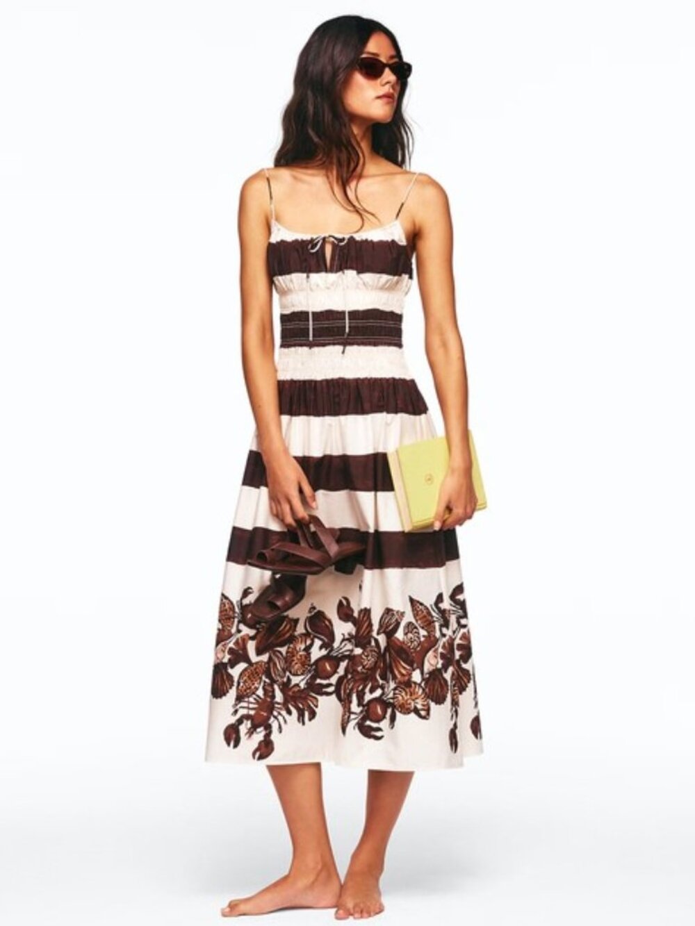 J. Crew Reverie dress in lobster & seashell print M